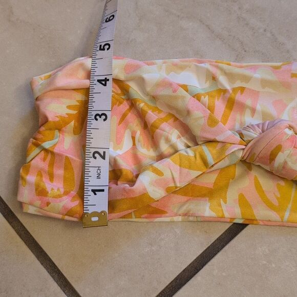 NWT Stone Fox Swim SET Lele Top and Roca Bottom Hot Tropix Orange Revolve XL - Picture 3 of 13